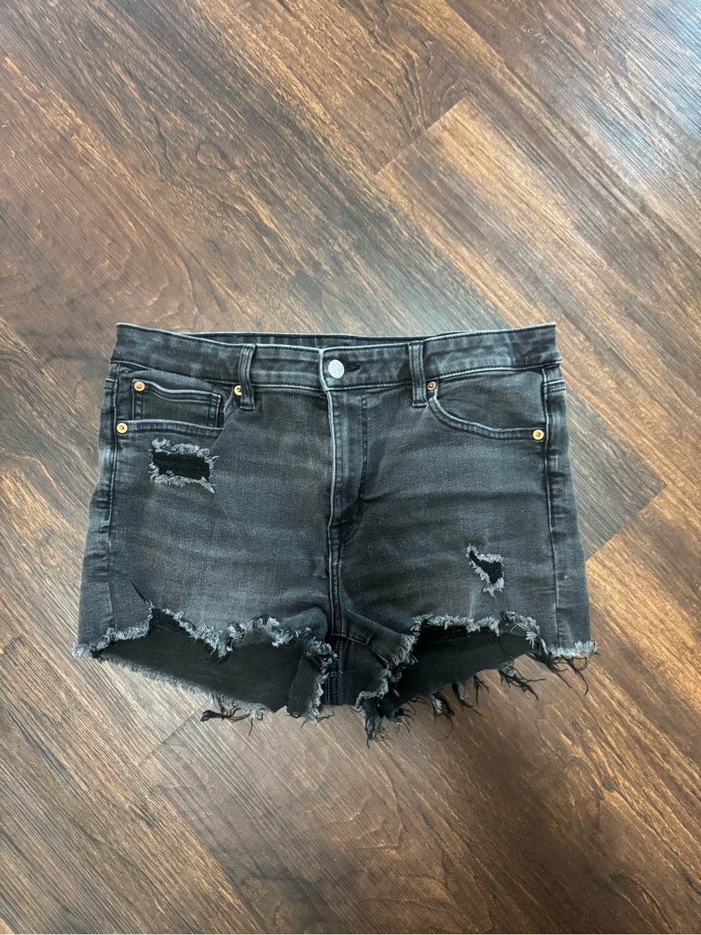 Women’s Black High Rise Black Jean Shorts